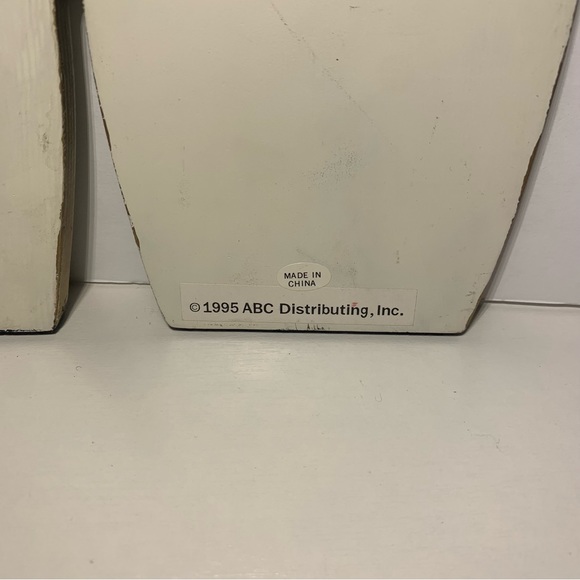 Wooden Painted Christmas Foldable Angels Screen 1995 ABC Distributing, Inc. Vtg - Picture 3 of 10